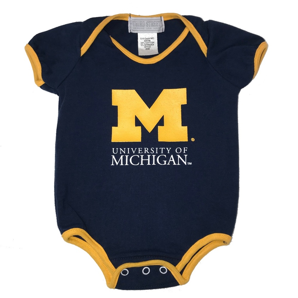 University of Michigan Infant Baby Onesie Bodysuit